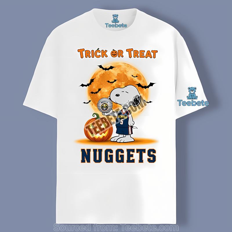 Denver Nuggets Snoopy Trick Or Treat Halloween Casual Shirt
