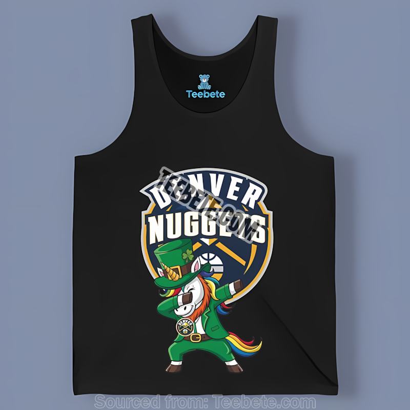 Denver Nuggets St Patricks Unicorn Dabbing Best Tanktop Denver Nuggets St Patricks Unicorn Dabbing Best Tanktop