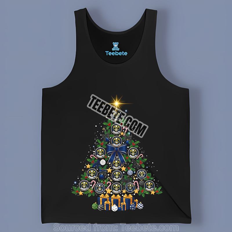 Denver Nuggets Tree Logo Festive Christmas All Day Tanktop Denver Nuggets Tree Logo Festive Christmas All Day Tanktop