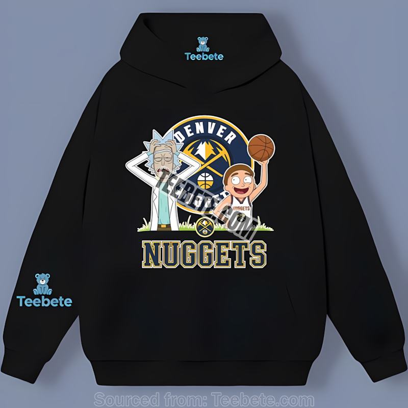 Denver Nuggets Vs Rick And Morty Mashup Custom Made Hoodie Denver Nuggets Vs Rick And Morty Mashup Custom Made Hoodie