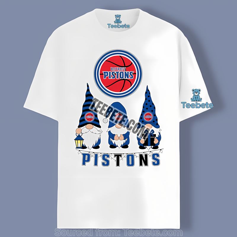 Detroit Pistons Christmas Pistons Crew Adults Shirt