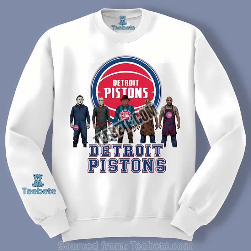 Detroit Pistons Halloween Horror Killers Short Sleeve Long Sleeve Detroit Pistons Halloween Horror Killers Short Sleeve Long Sleeve