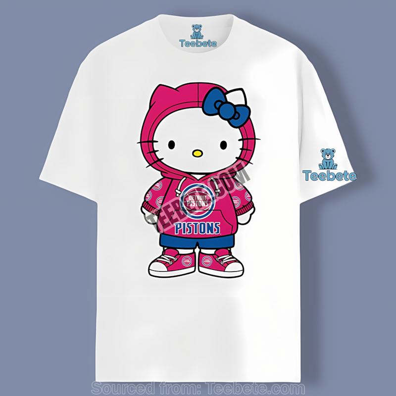 Detroit Pistons Hello Kitty Cotton Shirt