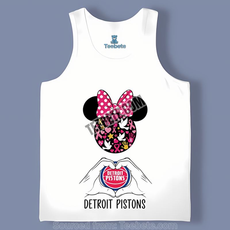 Detroit Pistons Minnie Mouse Breast Cancer Awareness Comfort Colors Tanktop Detroit Pistons Minnie Mouse Breast Cancer Awareness Comfort Colors Tanktop