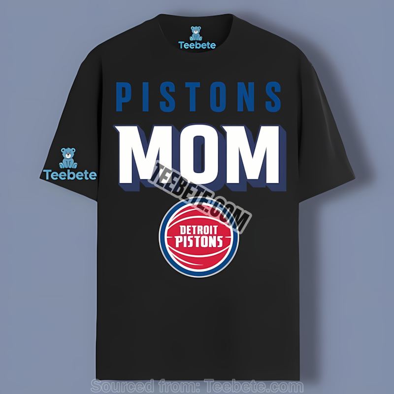 Detroit Pistons Mom Tshirt For Women