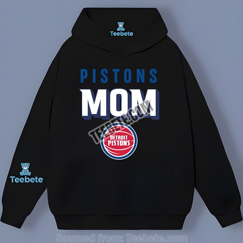 Detroit Pistons Mom Hoodie For Women Detroit Pistons Mom Hoodie For Women