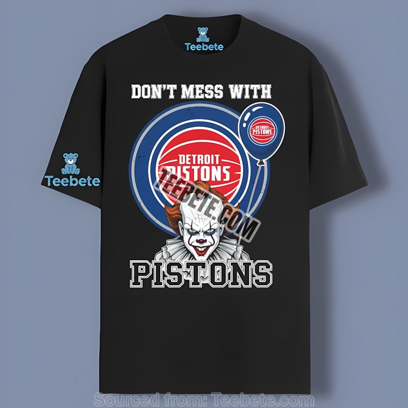 Detroit Pistons Pennywise Halloween Cheap Custom Tshirt