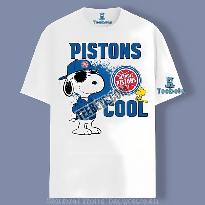 Detroit Pistons Snoopy Cool Color Shirt
