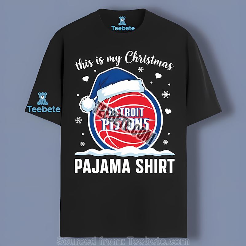 Detroit Pistons This Is My Christmas Pajama Shirt Design