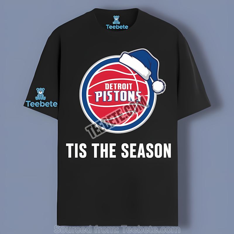 Detroit Pistons Tis The Season Christmas Best Tshirt