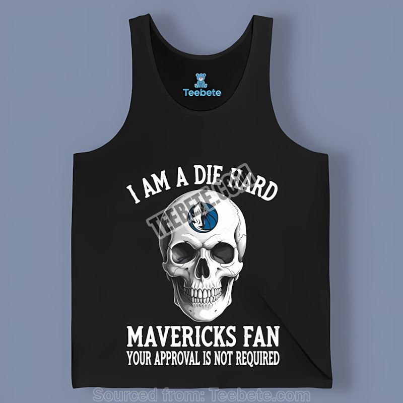 Die Hard Dallas Mavericks Fan Skull Short Sleeve Tanktop Die Hard Dallas Mavericks Fan Skull Short Sleeve Tanktop