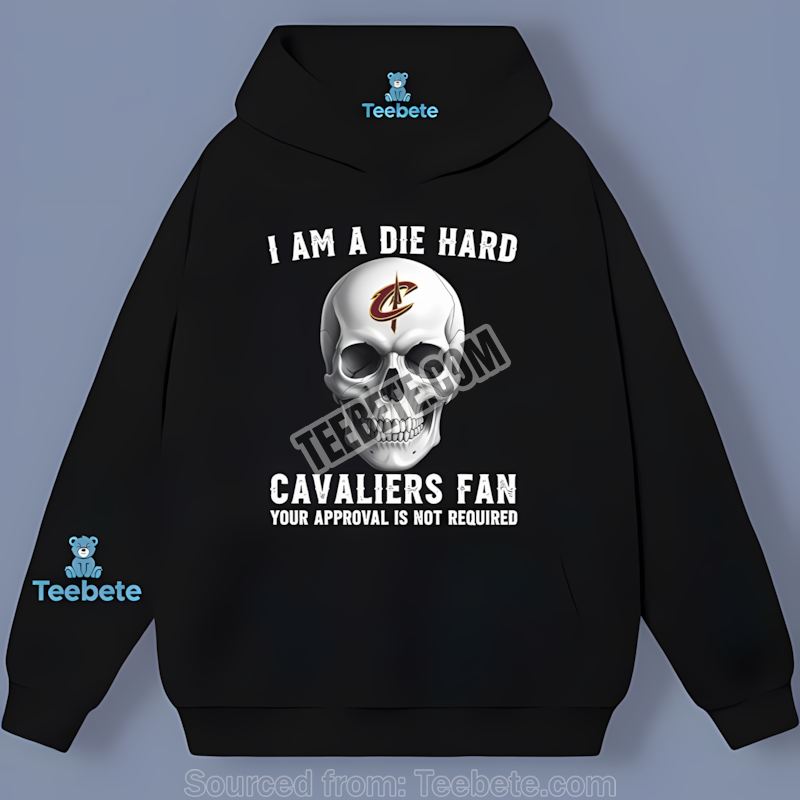 Die Hard Fan Cleveland Cavaliers Skull Trendy Hoodie Die Hard Fan Cleveland Cavaliers Skull Trendy Hoodie