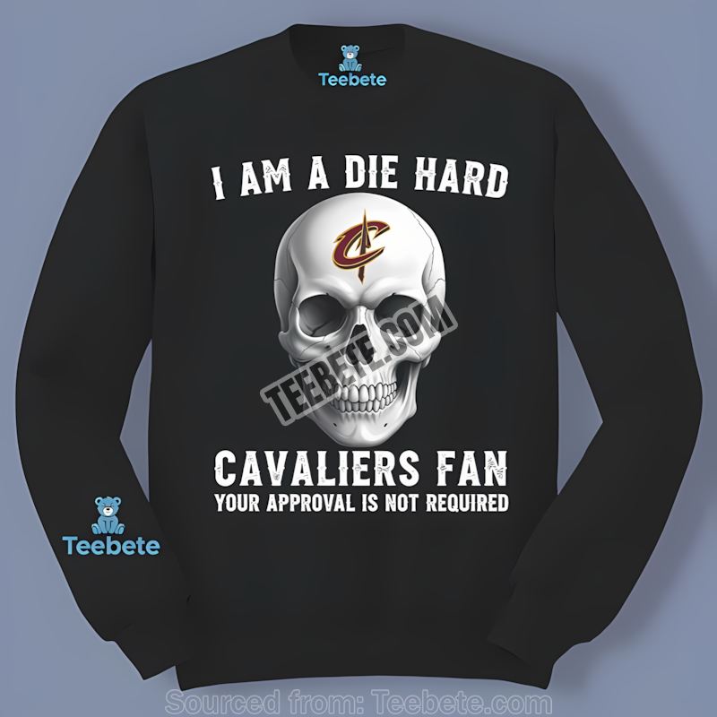 Die Hard Fan Cleveland Cavaliers Skull Trendy Long Sleeve Die Hard Fan Cleveland Cavaliers Skull Trendy Long Sleeve