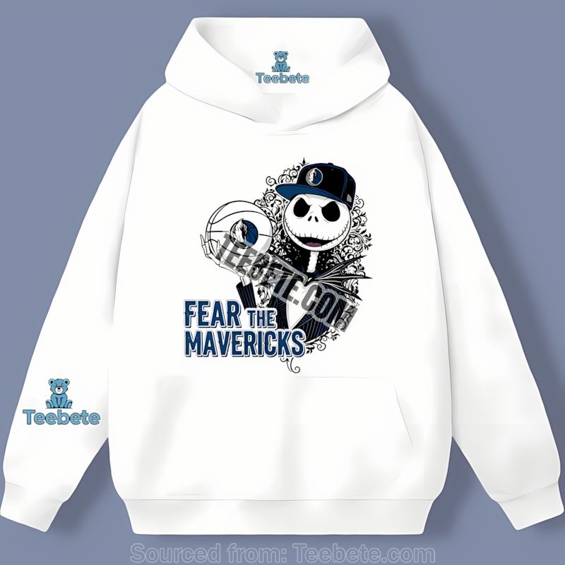 Fear The Jack Skellington Dallas Mavericks Statement Hoodie Fear The Jack Skellington Dallas Mavericks Statement Hoodie