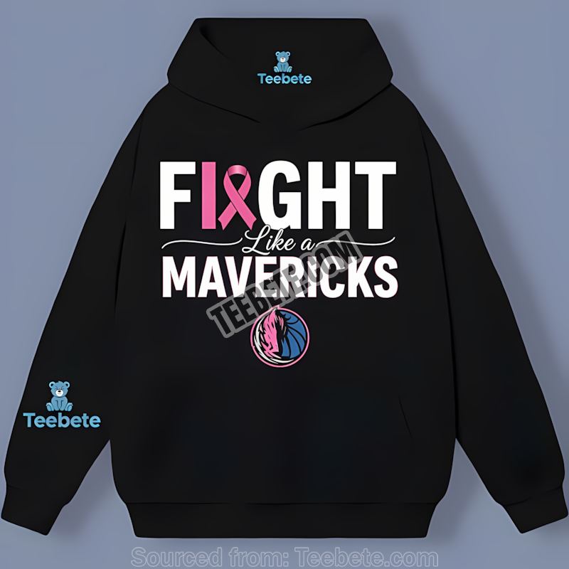 Fight Like A Dallas Mavericks Breast Cancer Awareness Statement Hoodie Fight Like A Dallas Mavericks Breast Cancer Awareness Statement Hoodie