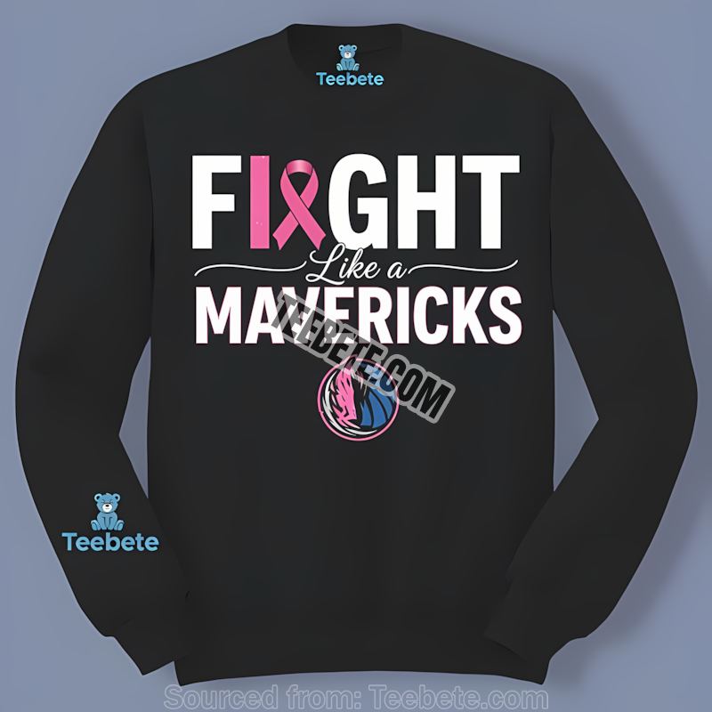 Fight Like A Dallas Mavericks Breast Cancer Awareness Statement Long Sleeve Fight Like A Dallas Mavericks Breast Cancer Awareness Statement Long Sleeve