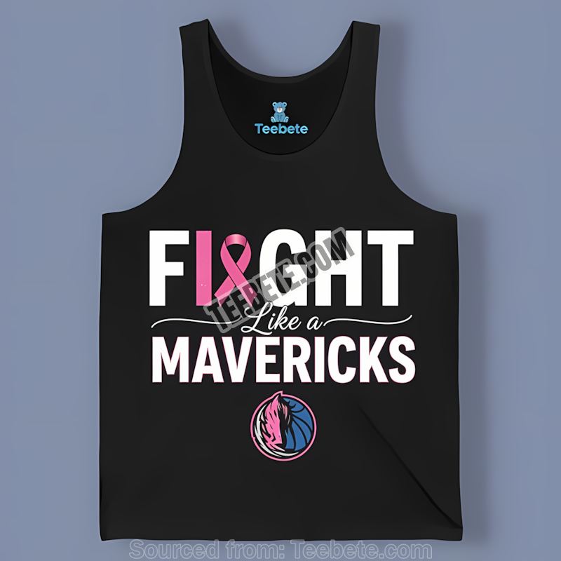 Fight Like A Dallas Mavericks Breast Cancer Awareness Statement Tanktop Fight Like A Dallas Mavericks Breast Cancer Awareness Statement Tanktop
