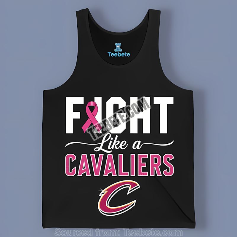 Fight Like A Warrior Cleveland Cavaliers Breast Cancer Tanktop Fight Like A Warrior Cleveland Cavaliers Breast Cancer Tanktop