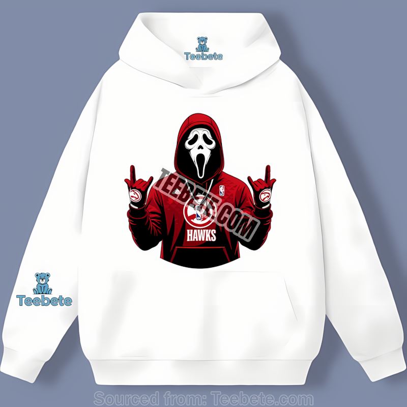 Ghostface Atlanta Hawks Spooky Color Hoodie Ghostface Atlanta Hawks Spooky Color Hoodie