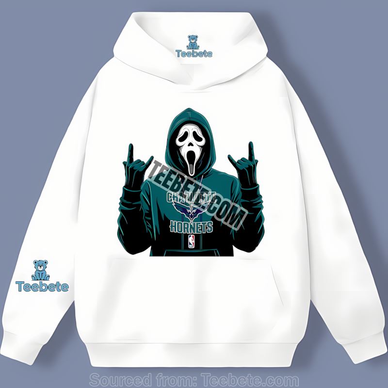 Ghostface Shows Off Charlotte Hornets Spooky Style Hoodie Ghostface Shows Off Charlotte Hornets Spooky Style Hoodie