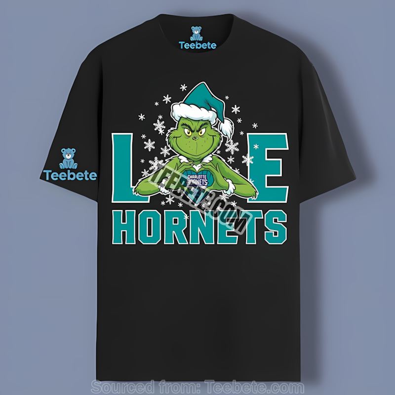 Grinch Brings Charlotte Hornets Christmas Cheer Shirt