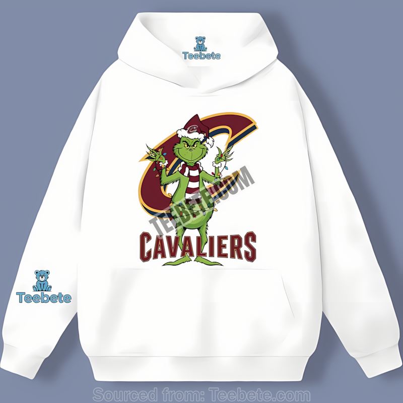 Grinch Christmas Cleveland Cavaliers Cotton Hoodie Grinch Christmas Cleveland Cavaliers Cotton Hoodie