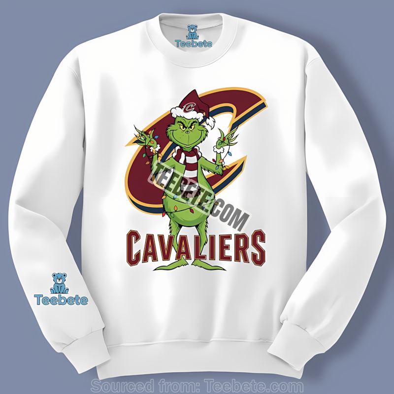 Grinch Christmas Cleveland Cavaliers Cotton Long Sleeve Grinch Christmas Cleveland Cavaliers Cotton Long Sleeve