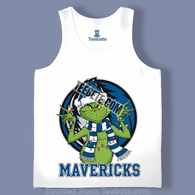 Grinch Dallas Mavericks Christmas Summer Tanktop Grinch Dallas Mavericks Christmas Summer Tanktop