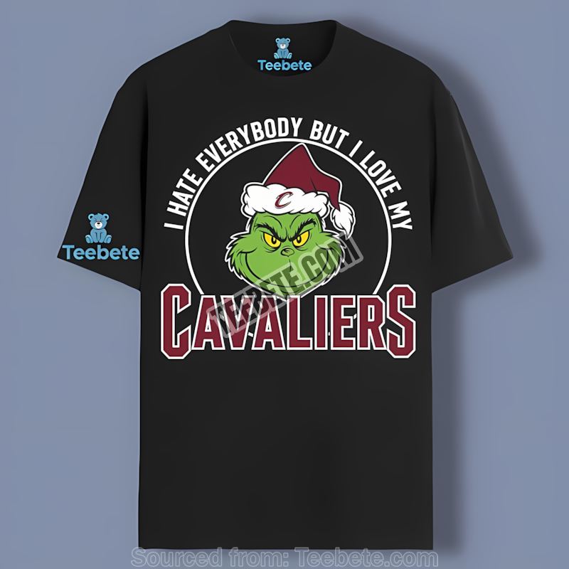 Grinch I Hate Everybody But Love Cleveland Cavaliers Color Shirt