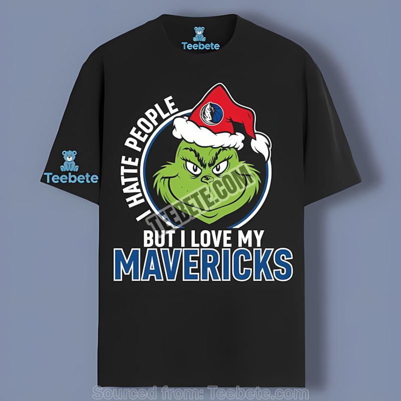 Grinch I Hate People But Love Dallas Mavericks Casual Shirt