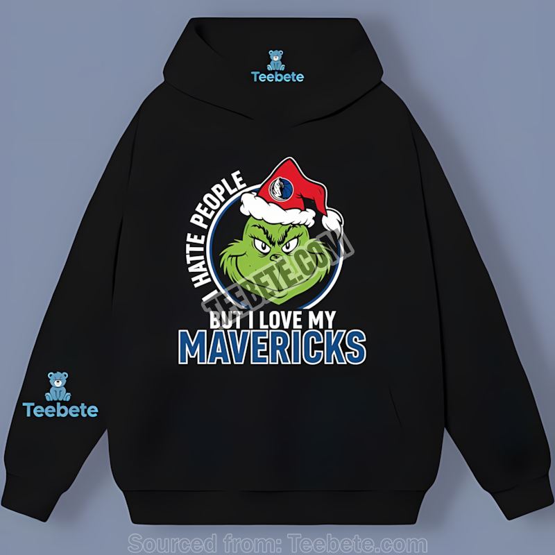 Grinch I Hate People But Love Dallas Mavericks Casual Hoodie Grinch I Hate People But Love Dallas Mavericks Casual Hoodie