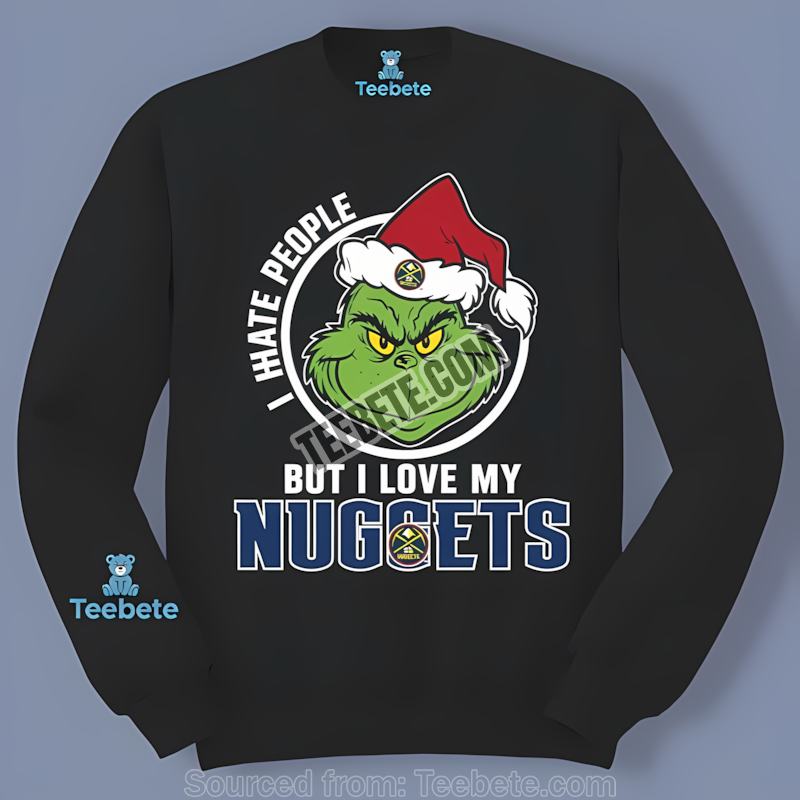 Grinch I Hate People But Love Denver Nuggets Dri Fit Long Sleeve Grinch I Hate People But Love Denver Nuggets Dri Fit Long Sleeve