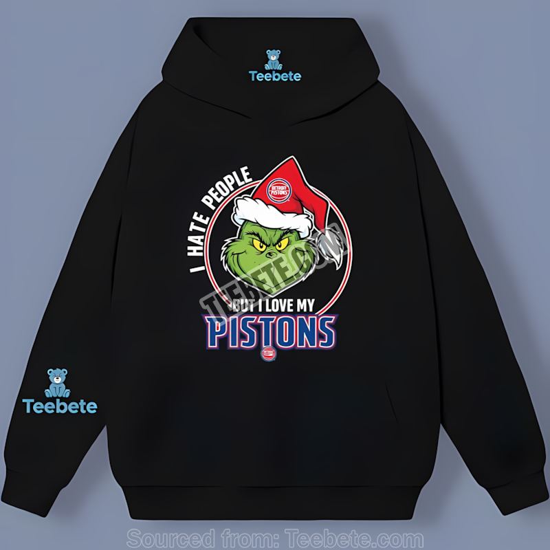 Grinch I Hate People But Love Detroit Pistons Dri Fit Hoodie Grinch I Hate People But Love Detroit Pistons Dri Fit Hoodie