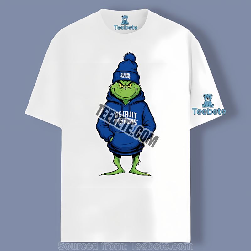 Grinch In Detroit Pistons Hoodie Vintage Shirt
