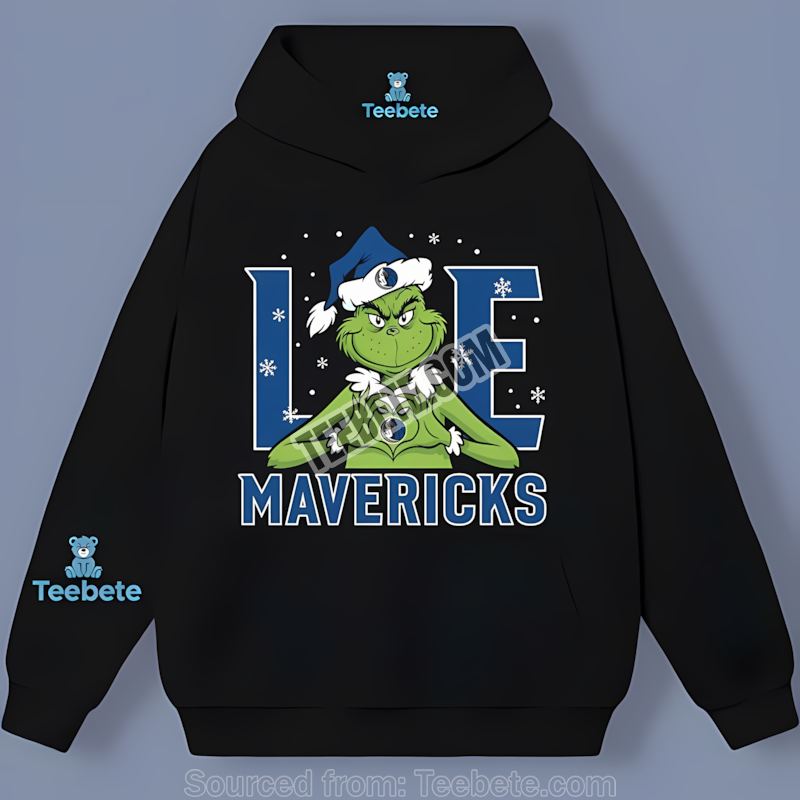 Grinch Love Dallas Mavericks Christmas Cool Hoodie Grinch Love Dallas Mavericks Christmas Cool Hoodie