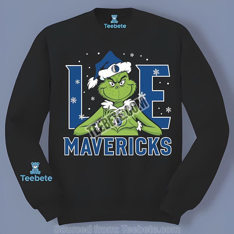 Grinch Love Dallas Mavericks Christmas Cool Long Sleeve Grinch Love Dallas Mavericks Christmas Cool Long Sleeve