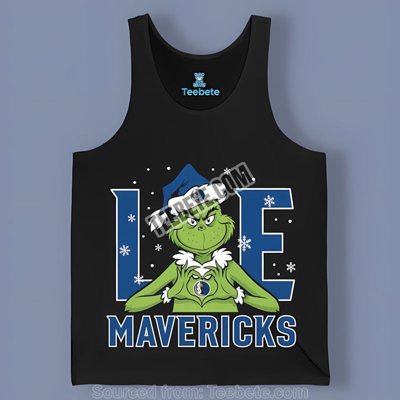 Grinch Love Dallas Mavericks Christmas Cool Tanktop Grinch Love Dallas Mavericks Christmas Cool Tanktop