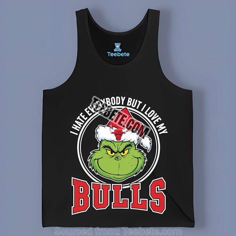 Grinch Loves Only My Chicago Bulls Regular Tanktop Grinch Loves Only My Chicago Bulls Regular Tanktop