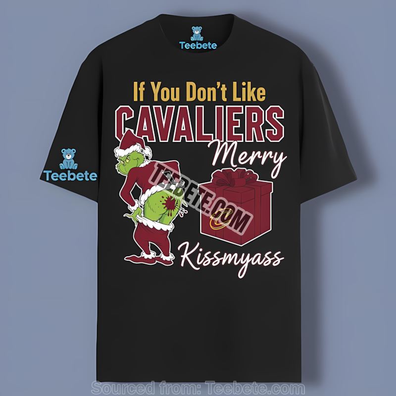 Grinch Merry Kissmyass Cleveland Cavaliers Retro Shirt