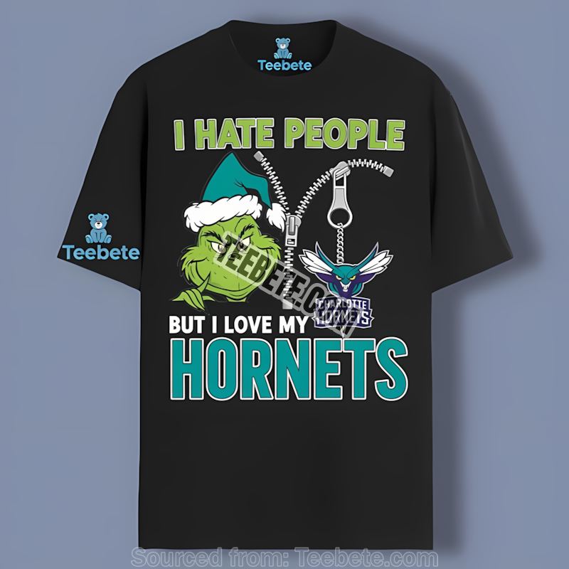 Grinch Says I Love My Charlotte Hornets Team Shirt