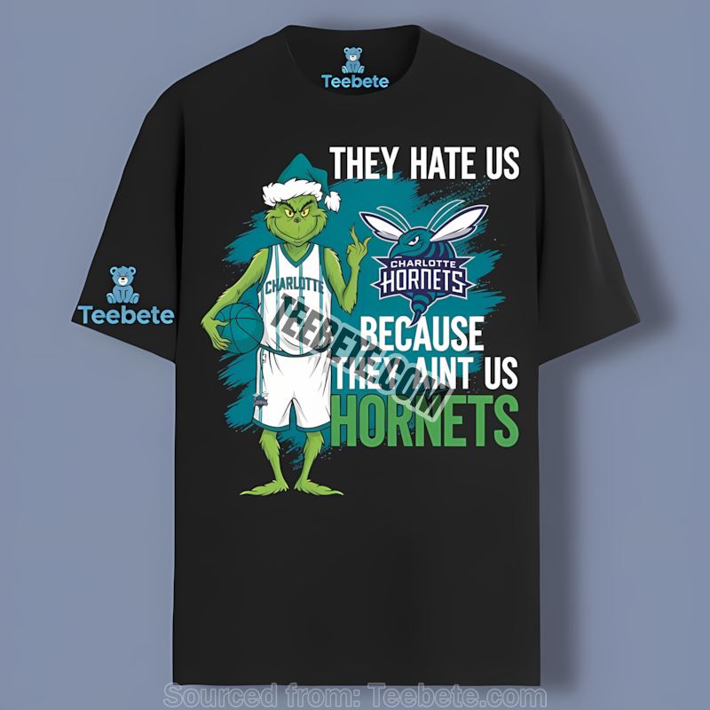 Grinch Steals Christmas In Charlotte Hornets Tee Shirt