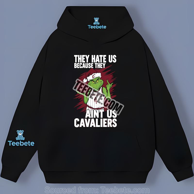 Grinch They Hate Us Cleveland Cavaliers Color Hoodie Grinch They Hate Us Cleveland Cavaliers Color Hoodie