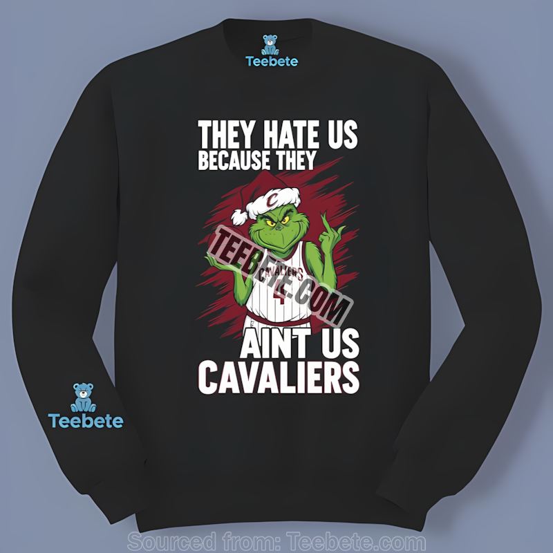 Grinch They Hate Us Cleveland Cavaliers Color Long Sleeve Grinch They Hate Us Cleveland Cavaliers Color Long Sleeve
