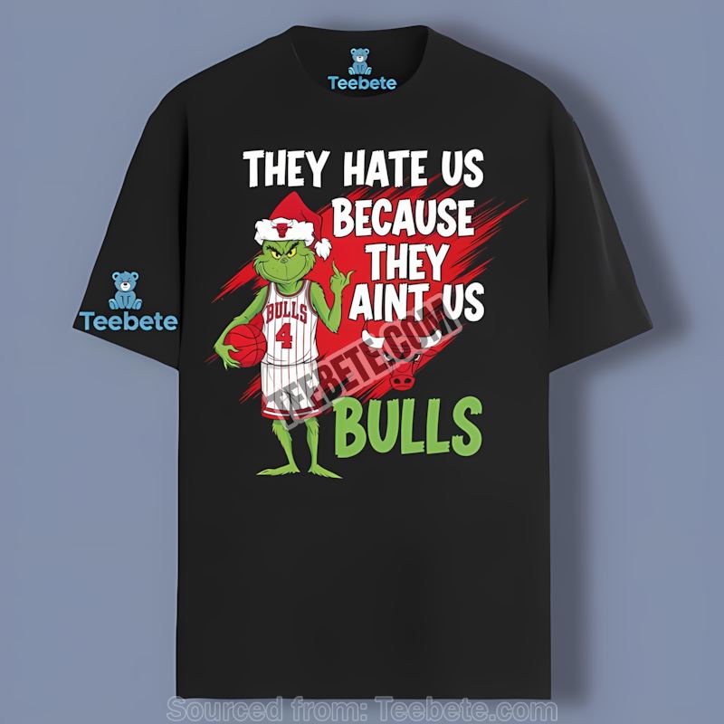 Grinch Thinks They Hate Us Bulls Fans Retro Shirt
