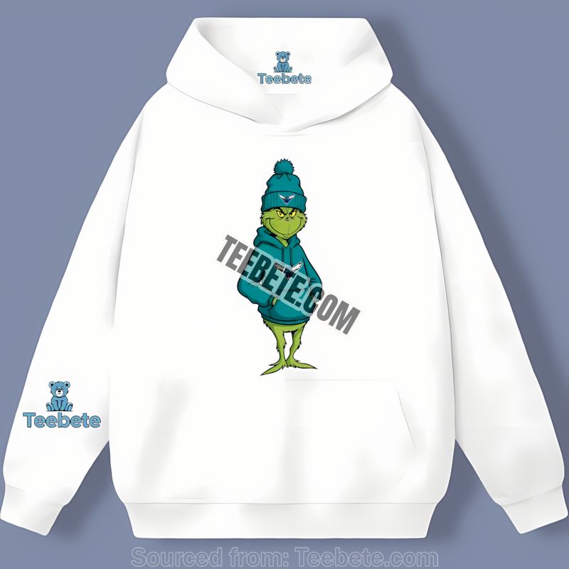 Grinch Wearing A Charlotte Hornets Hoodie Hoodie Grinch Wearing A Charlotte Hornets Hoodie Hoodie
