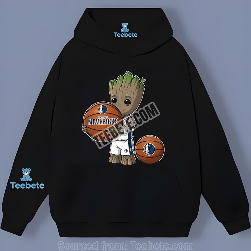 Groot Dallas Mavericks Basketball Printed Hoodie Groot Dallas Mavericks Basketball Printed Hoodie