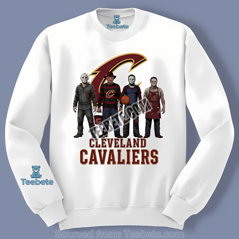 Halloween Horror Killers Cleveland Cavaliers Regular Long Sleeve Halloween Horror Killers Cleveland Cavaliers Regular Long Sleeve