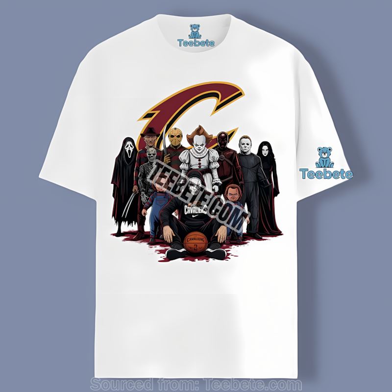 Halloween Horror Movie Cleveland Cavaliers Retro Shirt