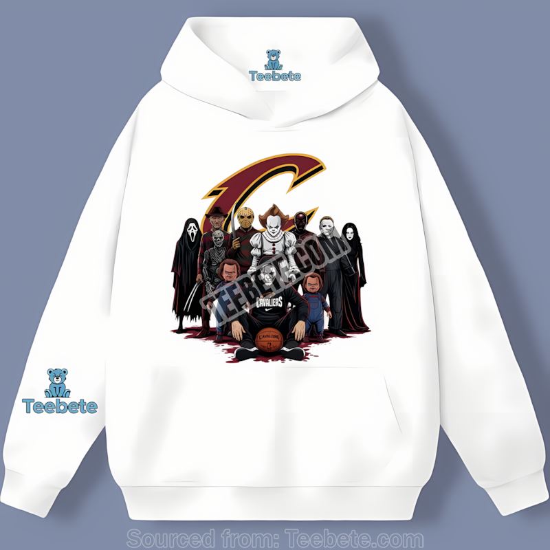 Halloween Horror Movie Cleveland Cavaliers Retro Hoodie Halloween Horror Movie Cleveland Cavaliers Retro Hoodie