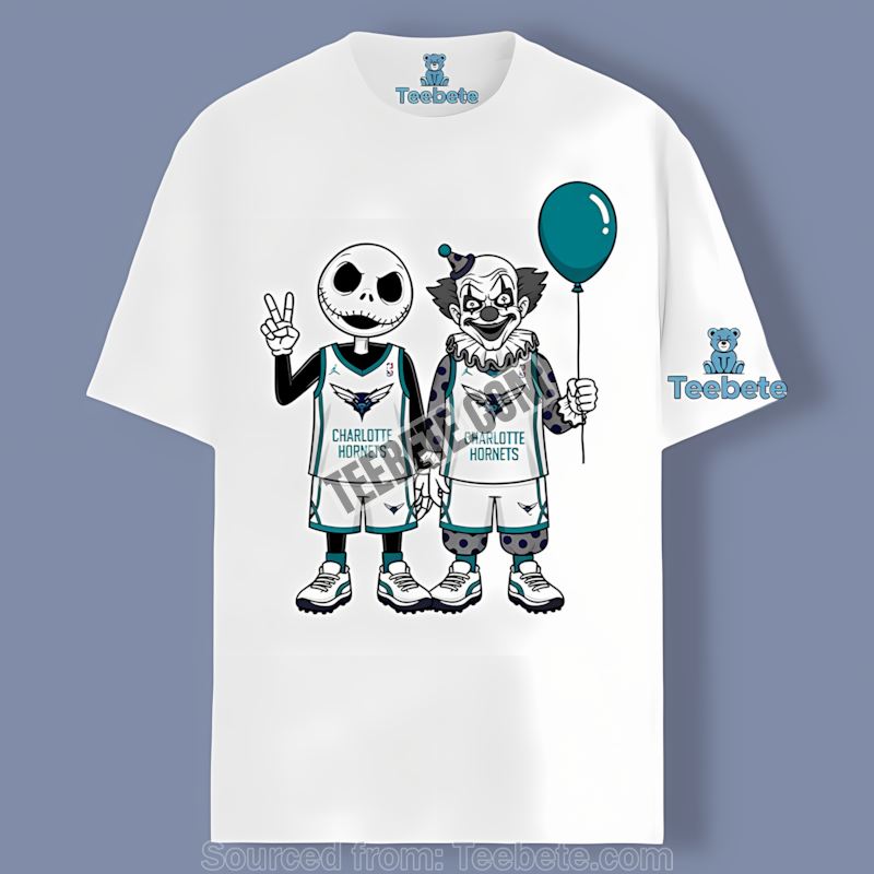 Halloween Night With Charlotte Hornets Pennywise Shirt